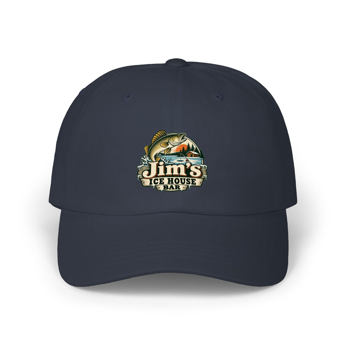 Jim’s Ice House | Jim’s Ice House New Fishing Logo Dad Cap