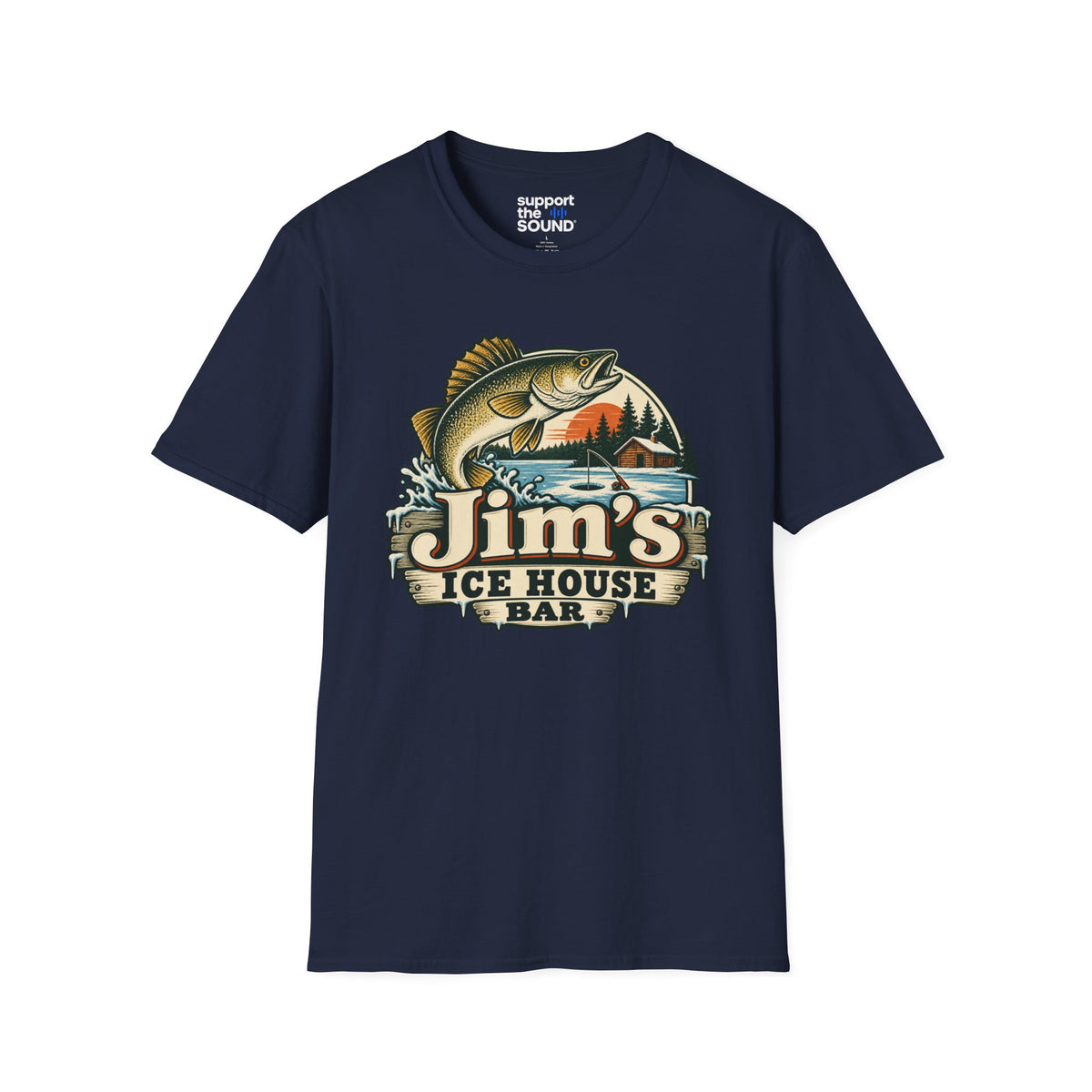 Jim’s Ice House | Jim’s Ice House Bar New Fishing Graphic T-Shirt