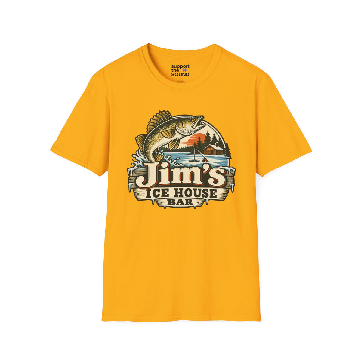 Jim’s Ice House | Jim’s Ice House Bar New Fishing Graphic T-Shirt