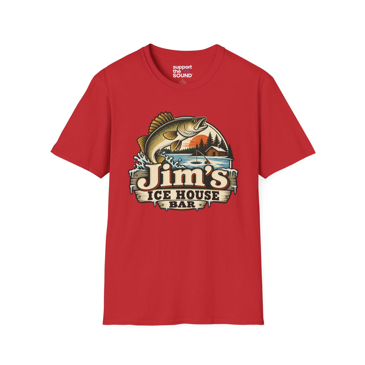 Jim’s Ice House | Jim’s Ice House Bar New Fishing Graphic T-Shirt