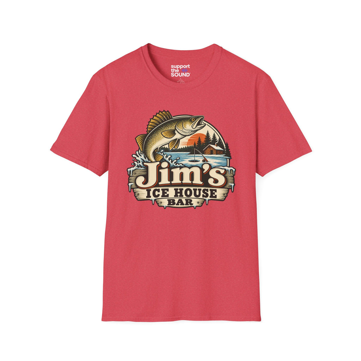 Jim’s Ice House | Jim’s Ice House Bar New Fishing Graphic T-Shirt