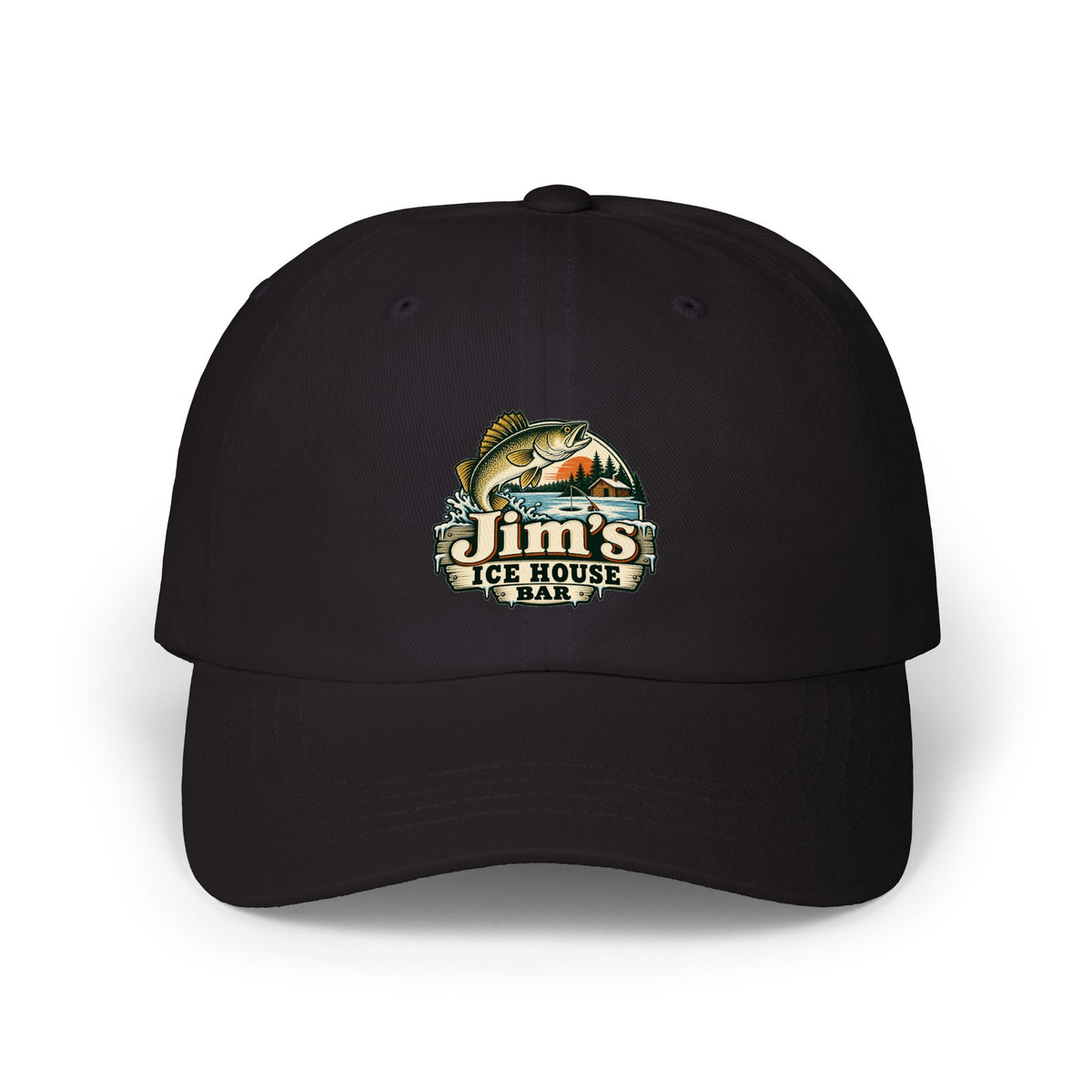 Jim’s Ice House | Jim’s Ice House New Fishing Logo Dad Cap