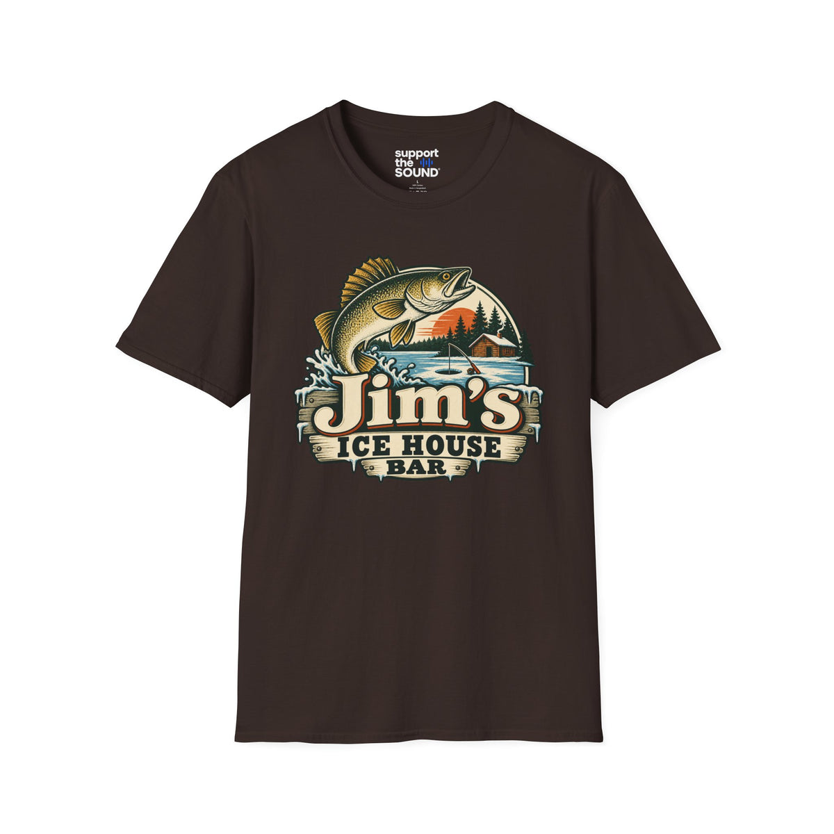 Jim’s Ice House | Jim’s Ice House Bar New Fishing Graphic T-Shirt