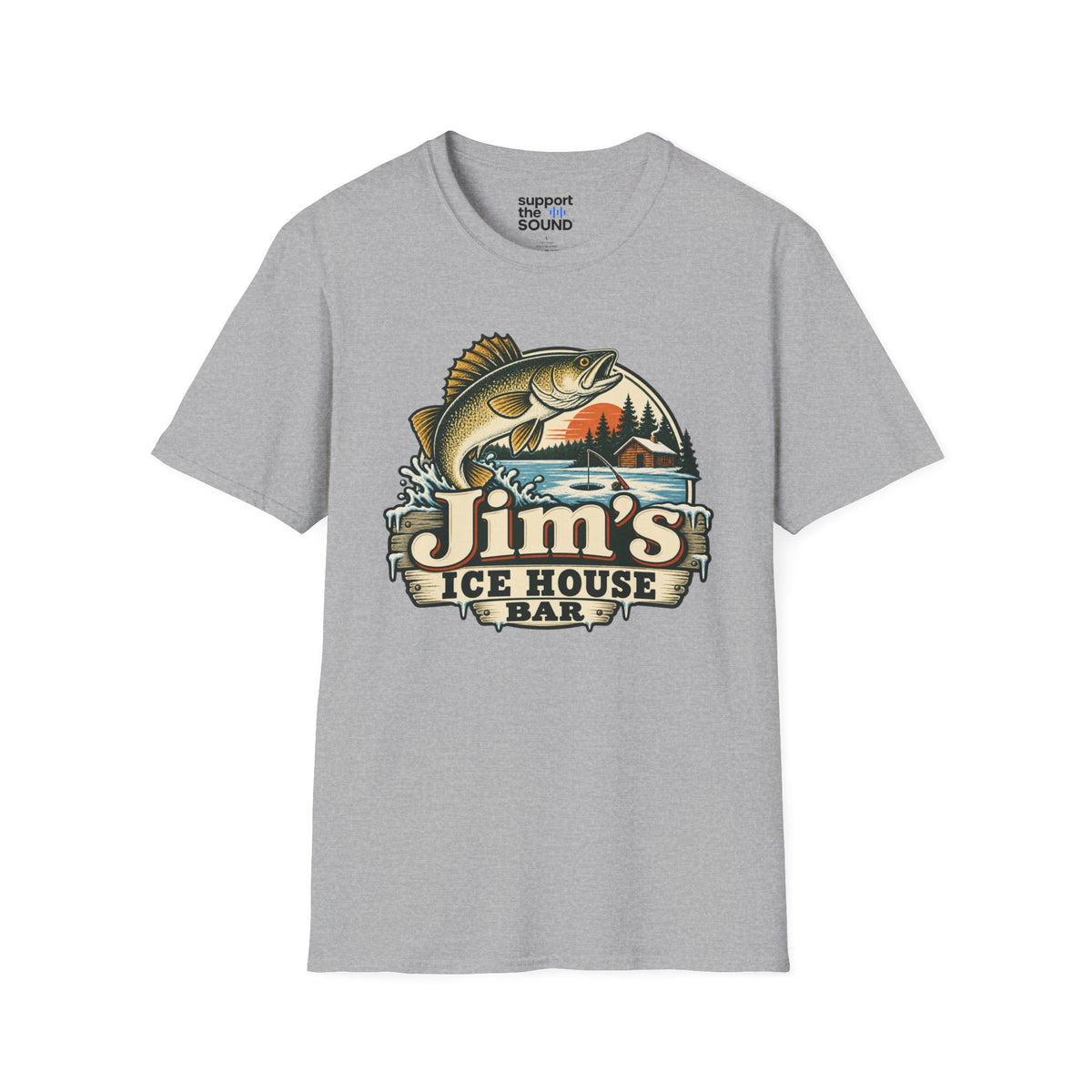 Jim’s Ice House | Jim’s Ice House Bar New Fishing Graphic T-Shirt