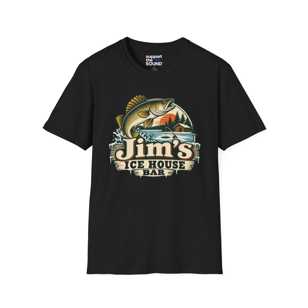Jim’s Ice House | Jim’s Ice House Bar New Fishing Graphic T-Shirt