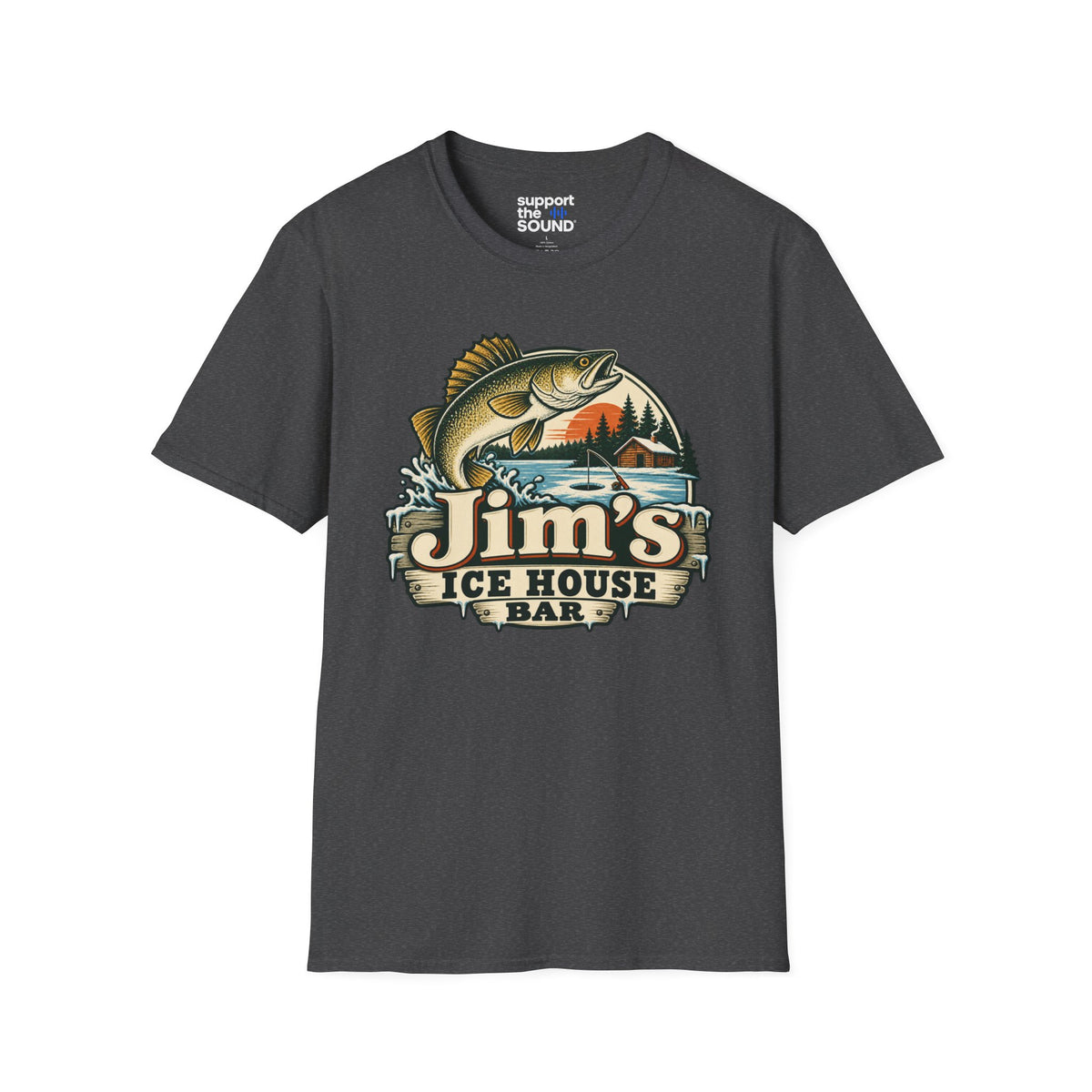 Jim’s Ice House | Jim’s Ice House Bar New Fishing Graphic T-Shirt